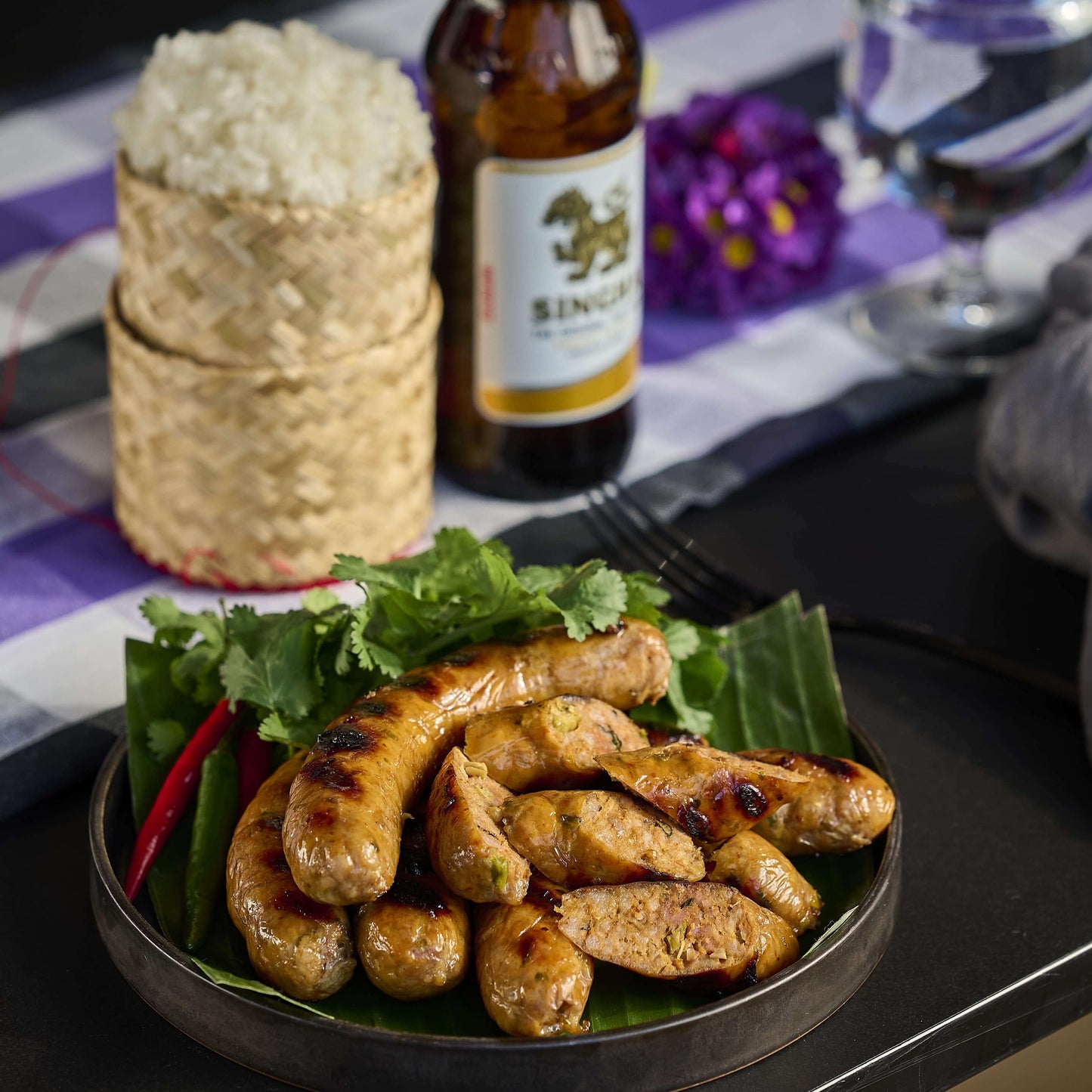 Sai Ua — Spicy svinekødspølse (mild) 500 g.